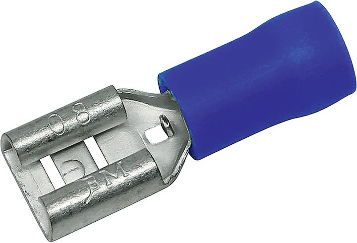 Actual product image Steffen Flat receptacle blue 6.3/0.8/2.5 6 pcs. 1-2.5mm