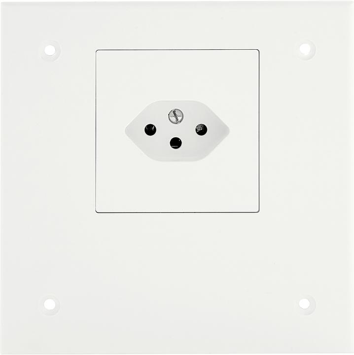 Produktbild Feller Abdeckplatte steckbar mit Steckdose T13 Edizio Design