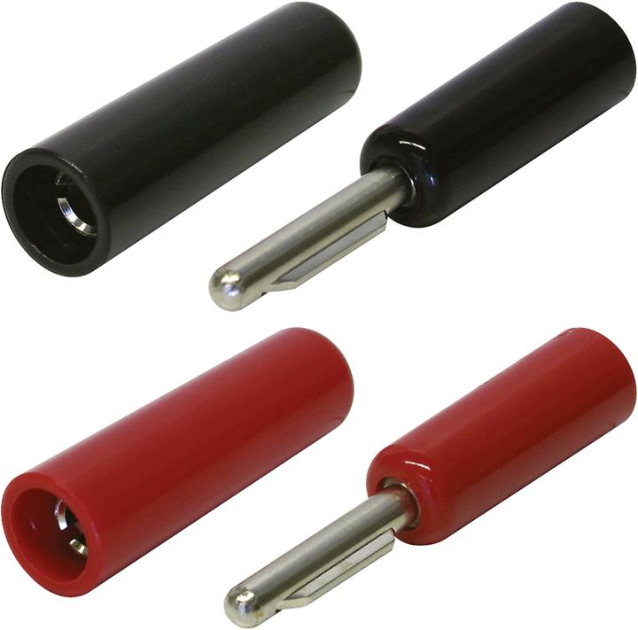 Produktbild Steffen Bananenstecker/Kupplung je 1 schwarz und rot