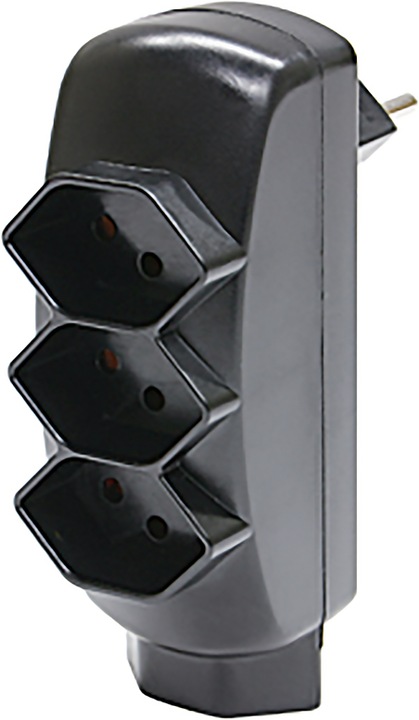 Actual product image Steffen STEKO branch plug without switch 3xT13 + 1xT13 (Type 13, 4 x)