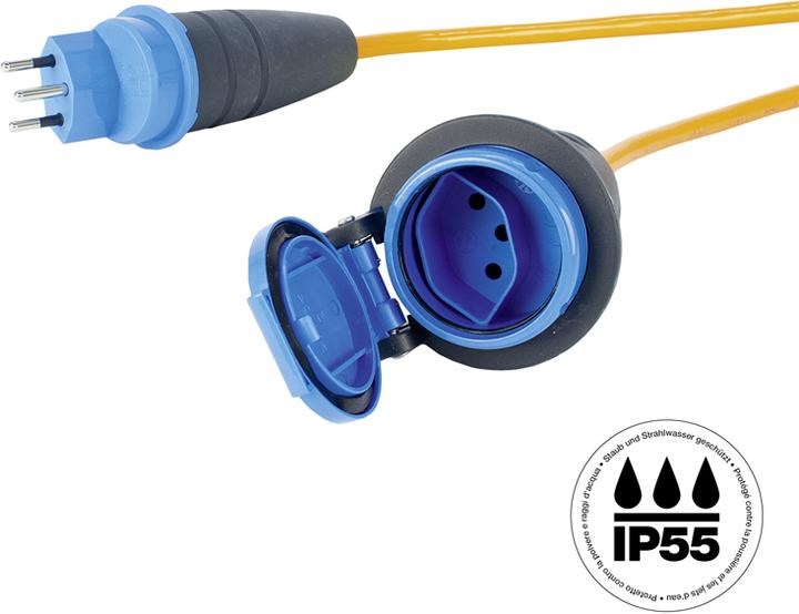 Actual product image Steffen Industrial extension cable EPR-PUR 3x2.5mm2 10m T13-T13 IP55 or (10 m, Type 13)