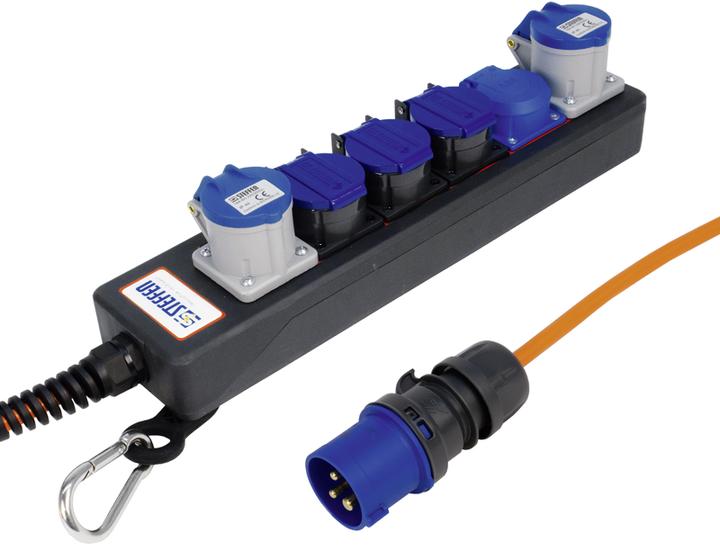 Actual product image Steffen Professional (6x, CEE 16/3, CEE 7/3, Type 23)
