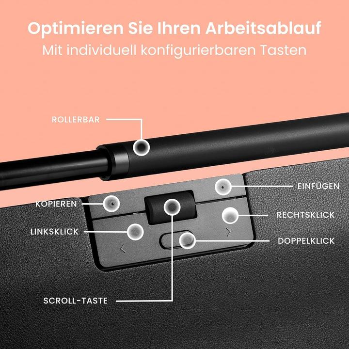 Actual product image Contour RollerMouse Pro wired Regular WR vegan leather retail (Cable)