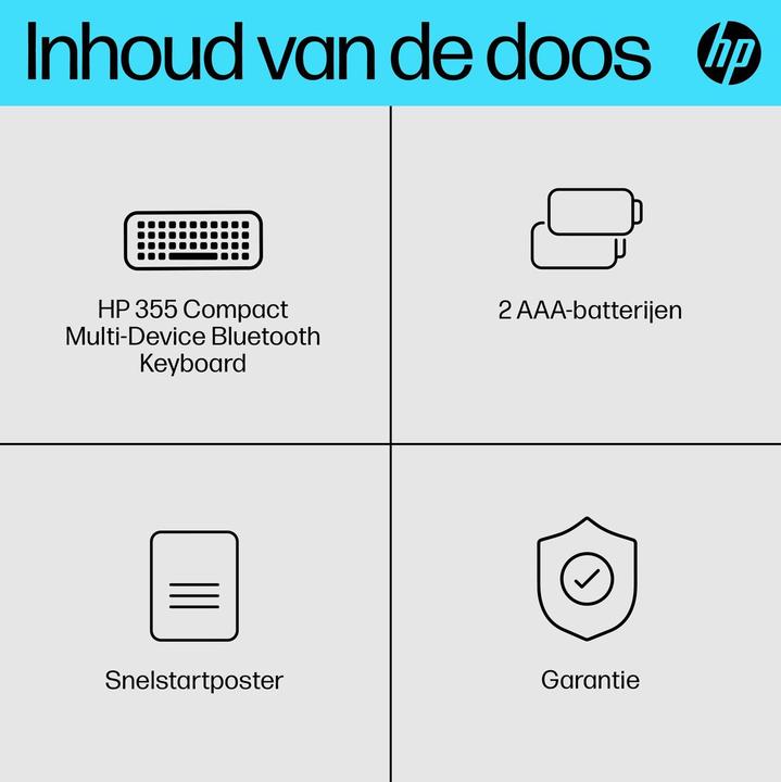 Produktbild HP 355 Compact Multi-Device - Tastatur - (Eng. Int., Kabellos)