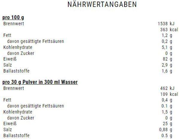 Valori nutrizionali e ingredienti Weider Proteine vegane (Vaniglia, 1 x, 750 g)