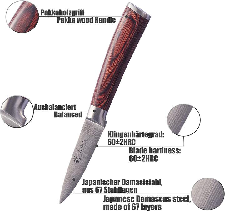 Immagine prodotto Wakoli Coltello Damasco (8.50 cm)