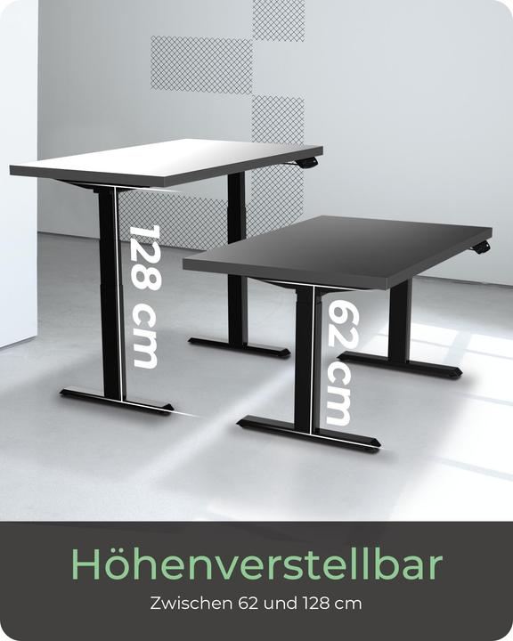 Actual product image Icy Box Ergonomic table frame without table top, IB-EW206B-T