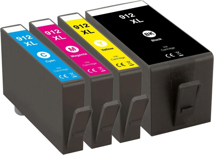 Actual product image Plutoos HP 912XXL HP 912XL Cartridges XXL compatible (M, C, Y, FC)