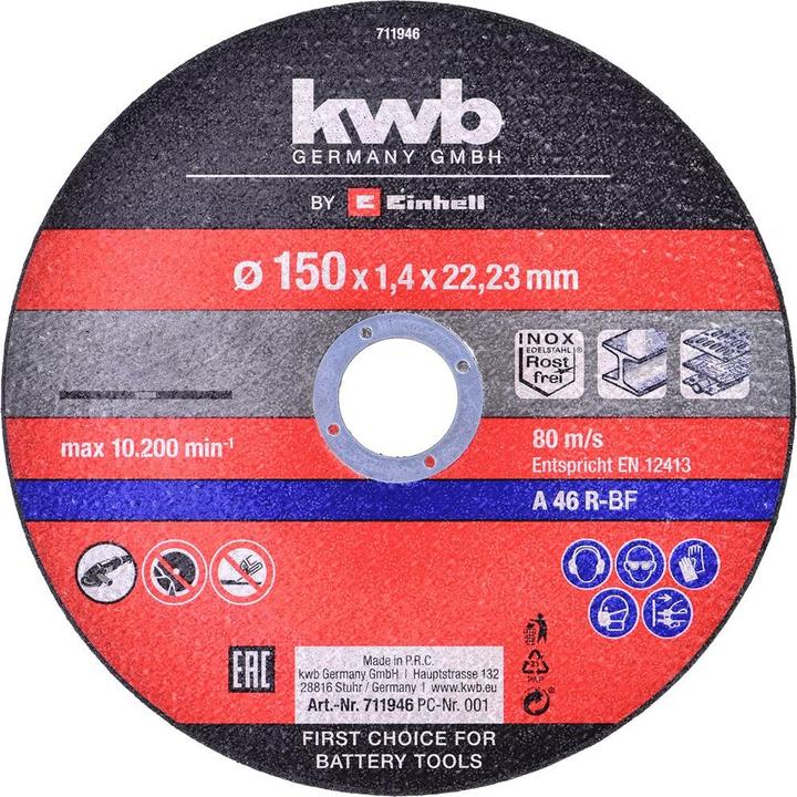 Image du produit Einhell TE-AG 18/150 Li BL (150 mm)