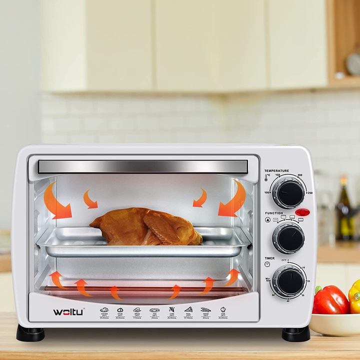 Produktbild Woltu Mini Backofen 20 Liter Weiss