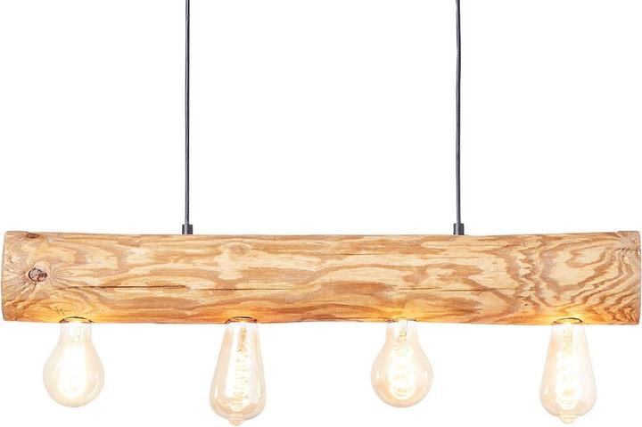 Productafbeelding Brilliant Trabo hanglamp 4flg eiken geolied (E27)