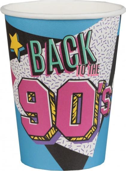 Actual product image Santex Back to the 90's - Party Papier Becher (10x)