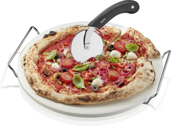 Actual product image GEFU Set pizza stone with rack incl. pizza cutter 'Darioso