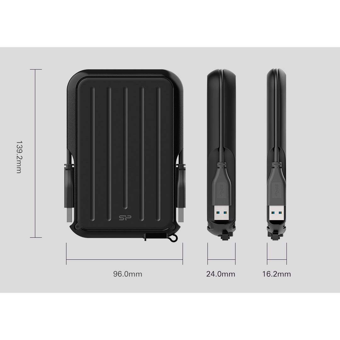 Thumbnail - Silicon Power Armor A66 (5 TB), Externe Festplatte, Schwarz