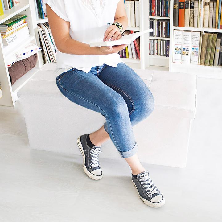 Actual product image Relaxdays Bench storage space (76 cm)