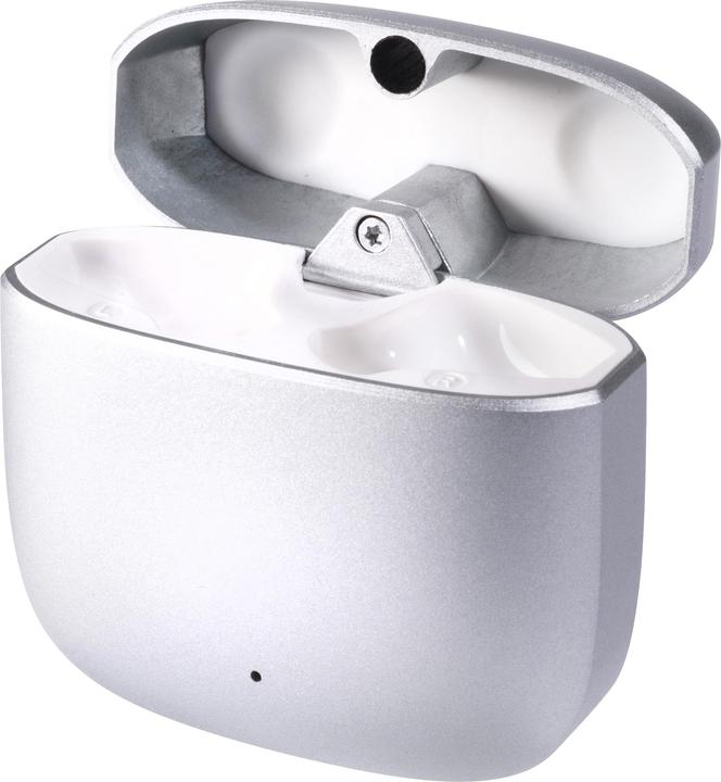 Produktbild Vivanco True Wireless Bluetooth Ohrhoerer, Metal Case, Low Latency Modus, Silber Metallic (180 h, Kabellos)