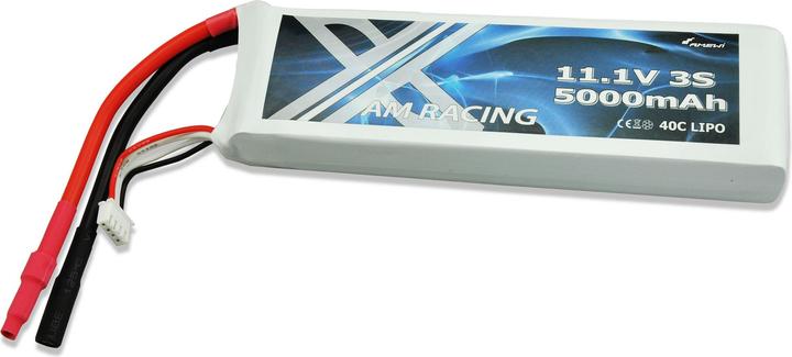 Produktbild Amewi LiPo Akku 3S 11,1V 5000mAh 40C Softcase, 6mm Goldkontakt (11.10 V, 5000 mAh)