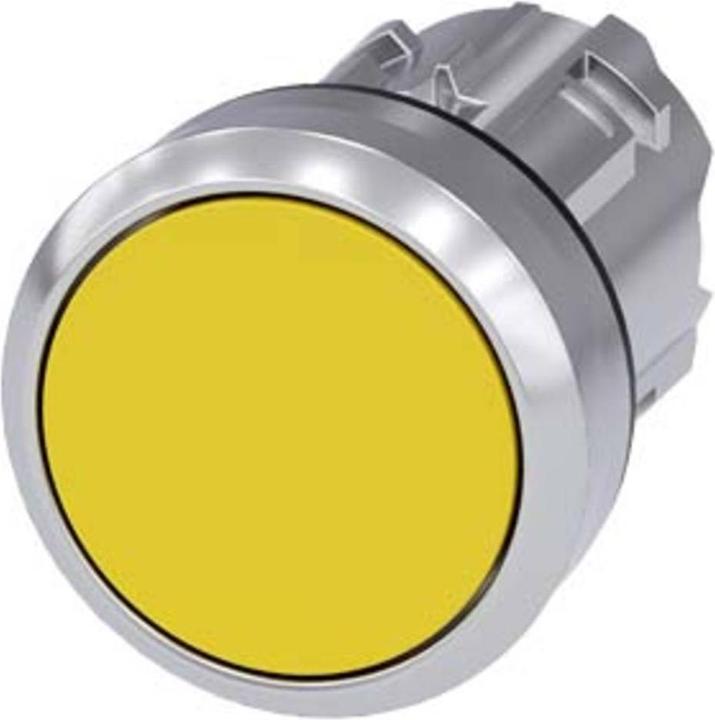Produktbild Siemens Pushbutton 22mm round metal shiny yellow