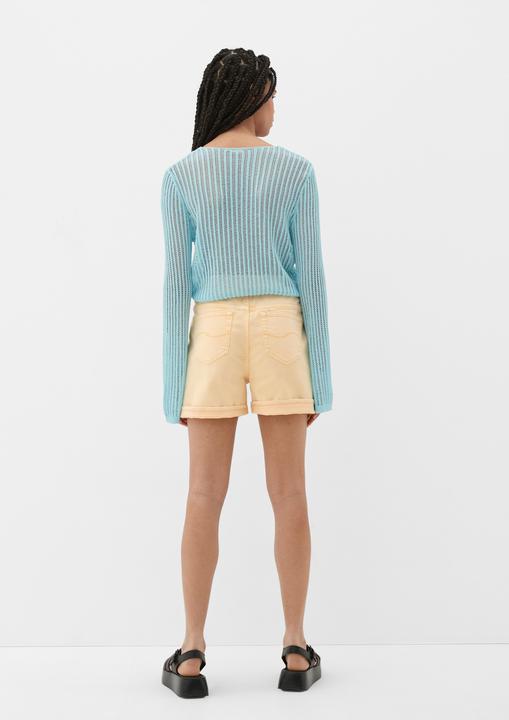 Produktbild s.Oliver Strickpullover Pullover mit verstellbarer Raffung (L, S)