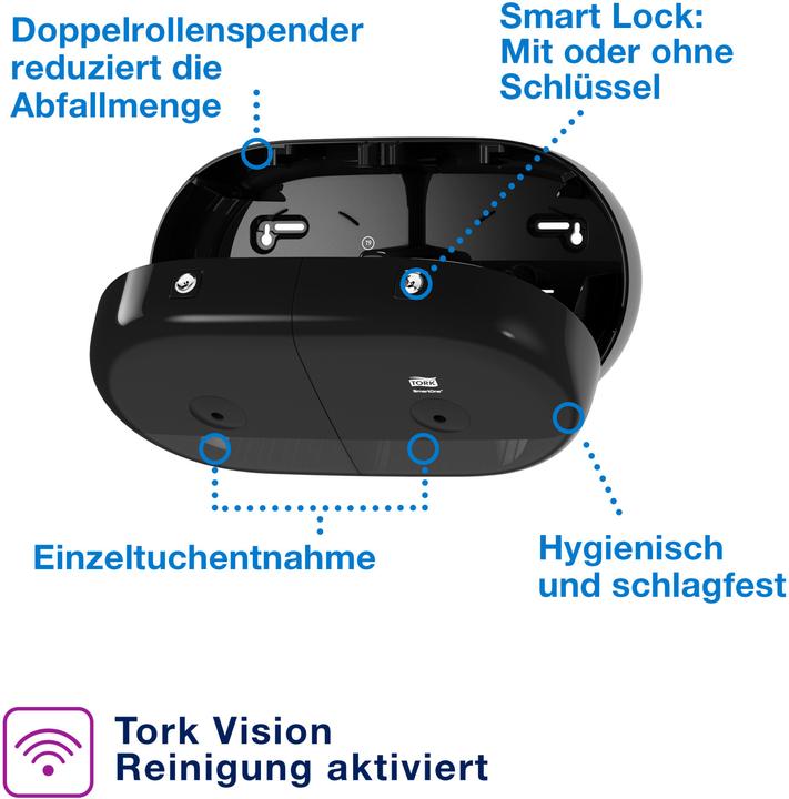 Produktbild Tork SmartOne Twin T9 Dispenser Black