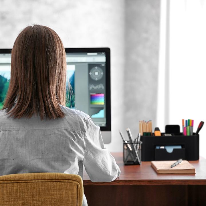 Immagine prodotto Relaxdays Organizzatore da scrivania in ecopelle