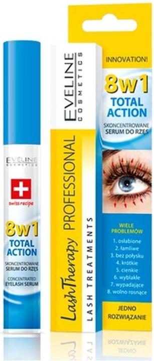 Eveline Set Lash Therapy Total Action 8In1 Eyelash Serum 8X10Ml (80 ml)