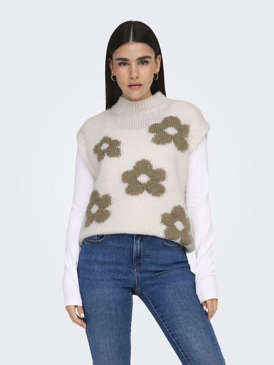 Immagine prodotto JdY Knit Fit Collo alto Polsini a coste Gilet in maglia Gilet in maglia (XL)