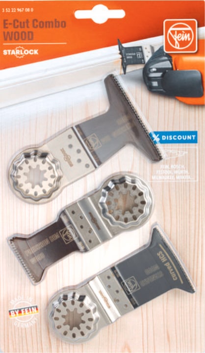 Produktbild Fein Tauchsägeblatt E-Cut Combo Starlock Wood, 3-teilig