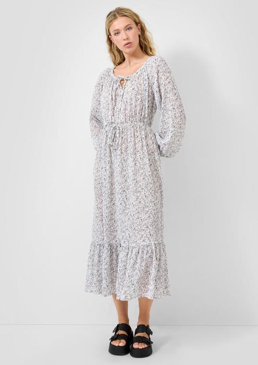 Produktbild s.Oliver Langes Chiffonkleid mit Blümchenprint und seperatem Unterkleid (38)
