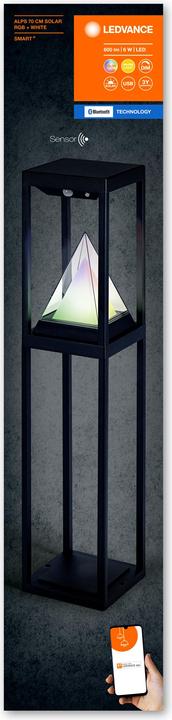 Actual product image Ledvance Smart+ Solar Alps Pathway (600 lm, IP44)