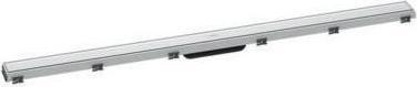Actual product image hansgrohe HG shower channel RainDrain Match with height-adjustable frame 1200mm white (1200 mm)