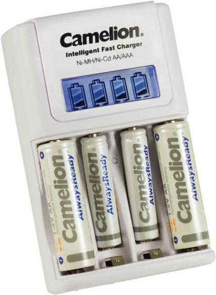 Camelion Plug-in charger incl. 2 x AA + 2AAA AlwaysReady batteries (2 pcs., AA, AAA, Battery + charger)
