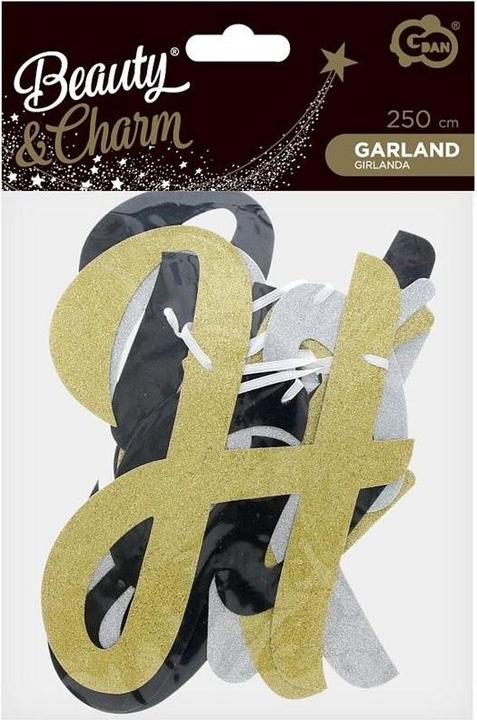 Image du produit GoDan B&C Papiergirlande „Frohes neues Jahr“, 250 cm (1 pcs)