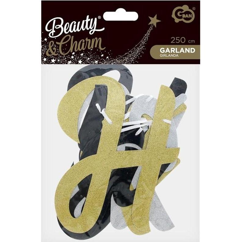 GoDan B&C Papiergirlande "Frohes neues Jahr", 250 cm (1 Stk.) (54616732)