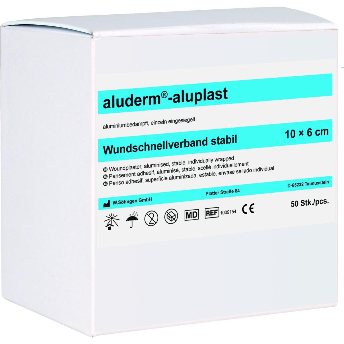 Thumbnail - Söhngen, Pflaster, aluderm aluplast Pflaster starr / stabil 10x6cm, 50 Stk., einzeln (1 x)