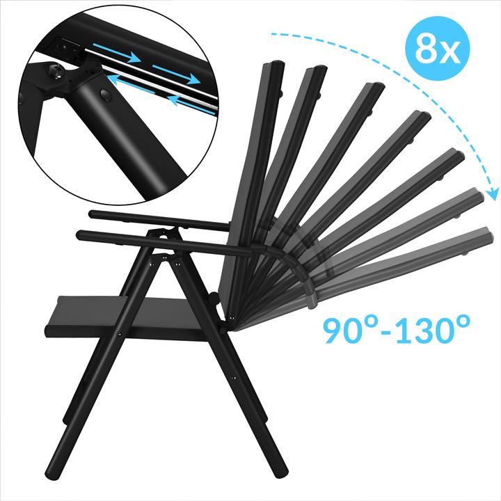 Immagine prodotto Casaria Set di 4 sedie da giardino