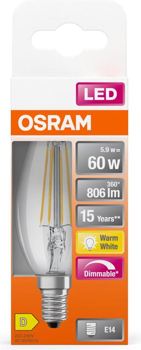 Image du produit Osram LED Retrofit Classic (E14, 5.90 W, 806 lm, 1 x, D)