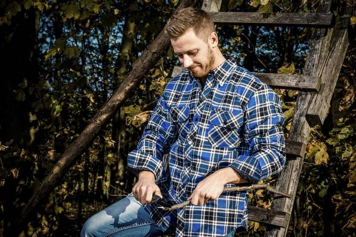 Immagine prodotto Craftland Camicia Lumberjack, a quadri blu, taglia M (M)