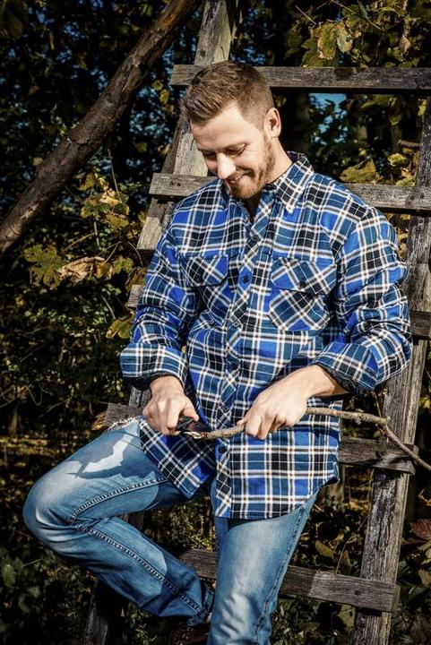 Immagine prodotto Craftland Camicia Lumberjack, a quadri blu, taglia M (M)