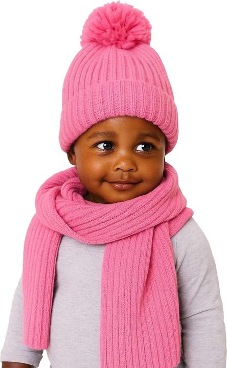 Immagine prodotto Minoti Set Sciarpa e Berretto Pom Pom Ragazze (92)