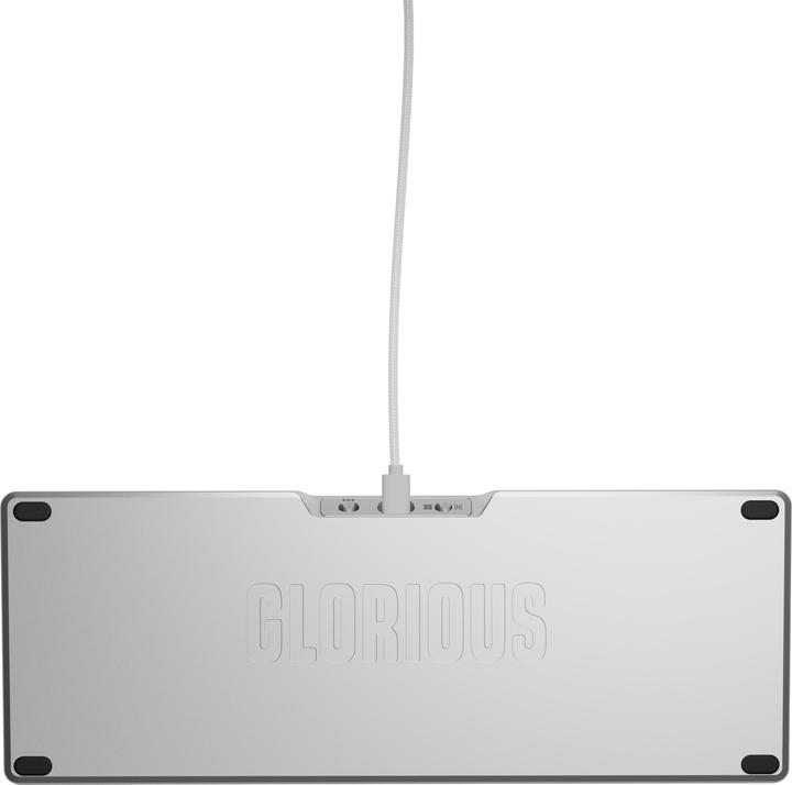 Produktbild Glorious GMMK 3 Pro 65 % Custom Gaming-Tastatur - Pre-Built, ANSI (US), Fox Switches, silber (US, Kabelgebunden)