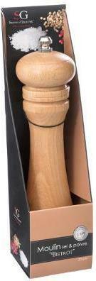 Actual product image Secret de Gourmet NATURAL WOOD GRINDER 20.5CM (Pepper, Salt)