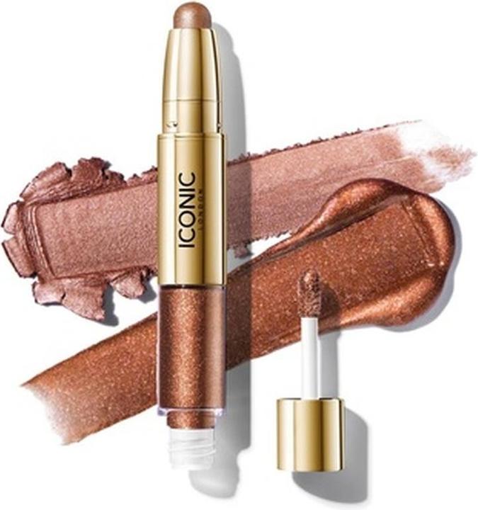 Actual product image Iconic London Glaze Crayon Dual Ended Eyeshadow Stick for Sparkling Wet Look