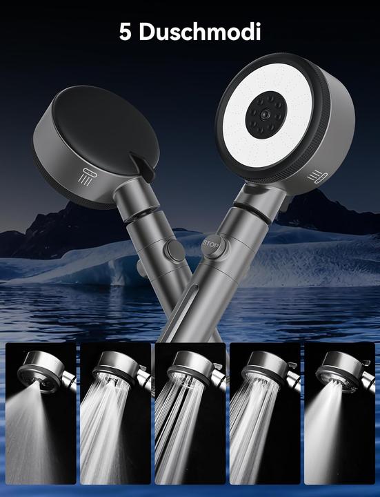 Produktbild Magichome Duschkopf mit Filter (6 Strahlarten)