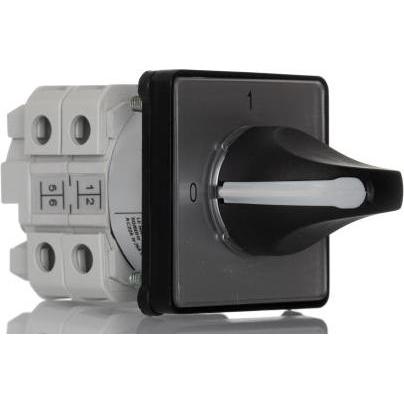 Rs Pro Nockenschalter, 3-polig / 25A, 3 Schliesser, 500V ac, 3-phasig, 2-Stufen Schraub, 90°-Wurfwink, Taster + Schalter