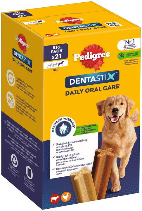 Image du produit Pedigree Dentastix Grands chiens (Adulte, 21 pcs, 810 g)