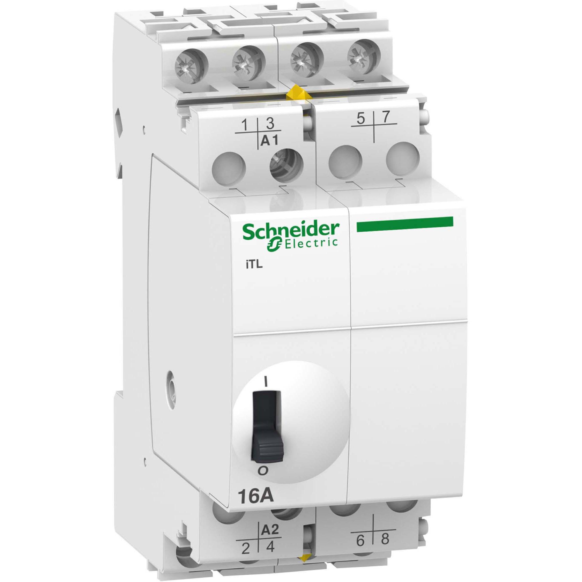 Schneider Electric SE A9C30114 Fernschalter ITL 4P 16A 24VAC, Elektronikzubehör + Gehäuse