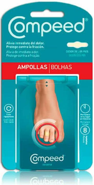 Image du produit Compeed AMPOLLAS entre dedos pies 8 apósitos