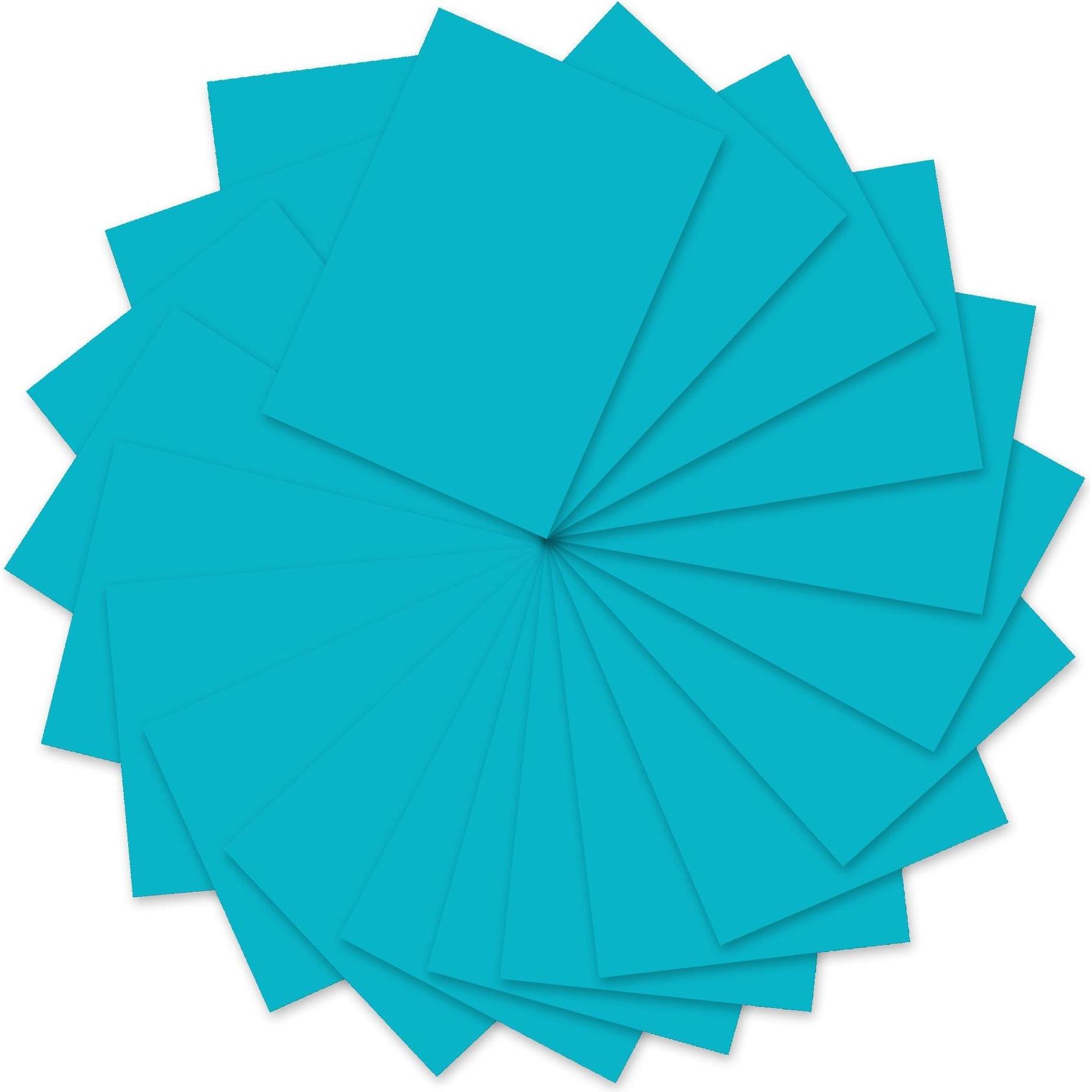 Ursus, Kopierpapier, Tonzeichenpapier A4, 130 g/m², 100 Blatt, Azurblau (130 g/m², A4)