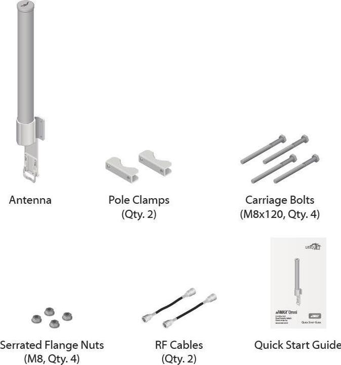 Image du produit Ubiquiti AMO-2G10 : Antenne omnidirectionnelle 10 dBi